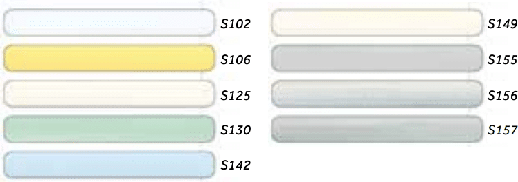 Beschikbare kleuren SANCO® CONTROL